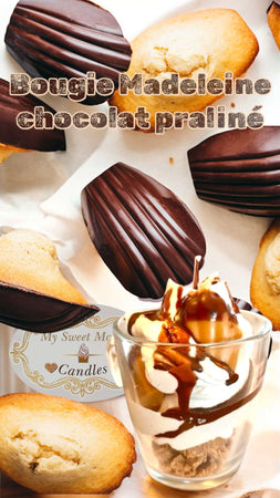 Bougie Madelaine Chocolat Praliné